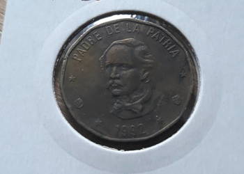 1 Peso Dominikana 1992 i 1993 r.