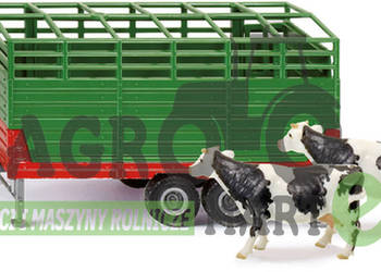 MODEL ZABAWKA 1:32 PRZYCZEPA DO PRZEWOZU BYDŁA SIKU