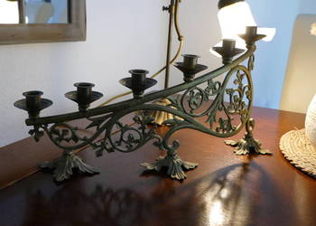 Świecznik mosiężny duży