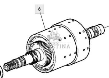 John Deere 6820 6920 6920S Wał Kompletny Bęben CZĘŚCI AL159831