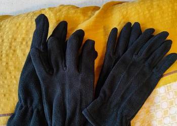 Rękawiczki czarne, polar, 2szt.