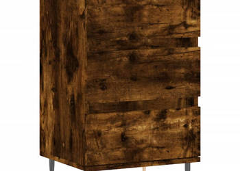 Komoda przydymiony dąb 40x35x70 cm materiał drewnopochodny WM-831089