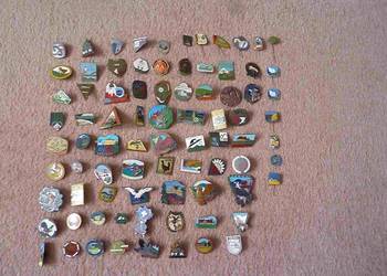 ZESTAW ODZNAK PTTK STARE I INNE 82SZT