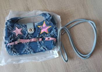 Torebka dżinsowa retro mała na ramię