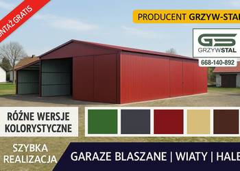 RAL - GARAŻ BLASZANY|Montaż|Zadaszenie|Hala|Wiata Rolna  - GRZYWSTAL