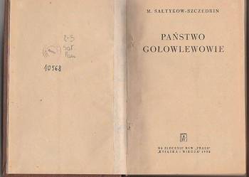 (7573) PAŃSTWO GOŁOWLEWOWIE – M. SAŁTYKOW – SZCZEDRIN