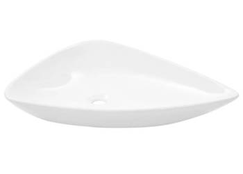 vidaXL Umywalka ceramiczna, trójkątna, 645 x 455 x 115 mm(SKU:142997)