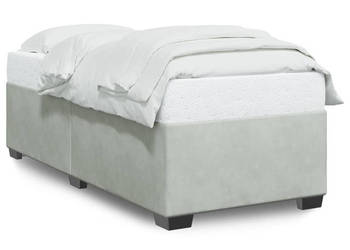 Rama łóżka bez materaca jasnoszare aksamitna 90x190 cm WM-3284601