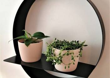 Kwietnik metalowy STAŚ 40 cm loft loftowy nowoczesny