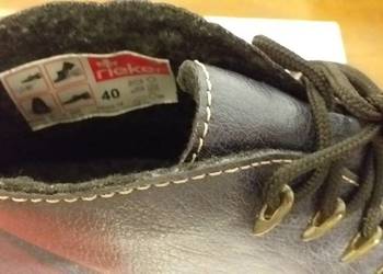 Nowe, damskie trzewiki firmy Rieker,szerokie w stopie,ocieplone, rozmiar 40