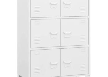vidaXL Industrialna szafka, biała, 75x40x115 cm(SKU:339629)