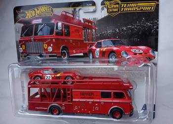 Hot Wheels Ferrari 250 GTO Fiat 642 Team Transport Premium stan perfekcyjny