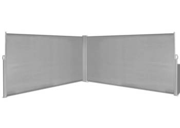 vidaXL Parawan rozsuwany 160x600 cm Szary 42180