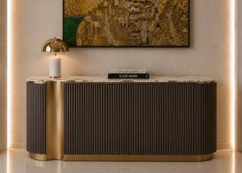 Komoda złota Nutris Glamour Premium 158x40x88