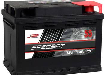 Akumulator SPECBAT 55Ah 460A EN PRAWY PLUS wysoki