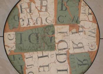 Patera ceramiczna średnica 40 cm z uchwytem do zawieszenia