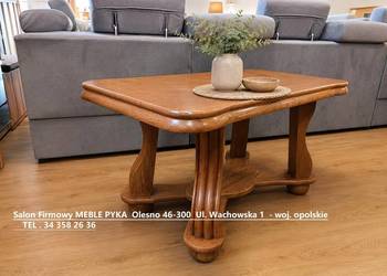 Nowy Stolik Dębowy 105cm / AREK / Dąb Rustikal / -40% Outlet Producent Pyka