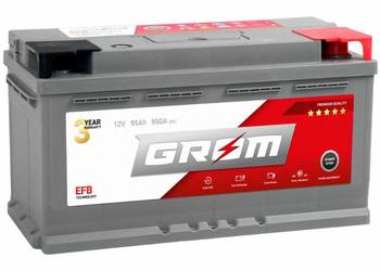 Akumulator 95Ah 950A Grom EFB start&stop P+
