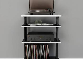 Regał hi-fi stolik na płyty winylowe szafka loft