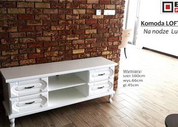 Komoda 150` Ludwik Biały Dąb Lakierowana  Producent BEKAS Meble Stylowe