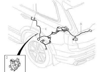 VOLVO XC90 II wiazka tylnego lewego kola OE 32265390