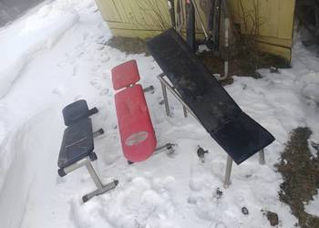 Ławeczki 3x oraz wioślarz