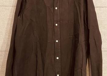 Czarna męska koszula z długim rękawem ZARA rozmiar L