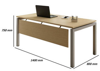 Biurko 140cm Gabinetowe Menedżerskie Stelaż Meble Biurowe