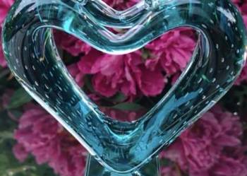 MURANO style*szkło artystyczne Bullicante 
*rzeźba*tańcząca para*serce❤️