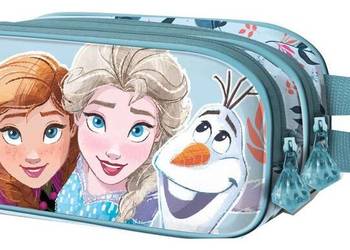 Piórnik 2 Przegrody Disney Frozen 2 Saszetka 3D Kraina Lodu
