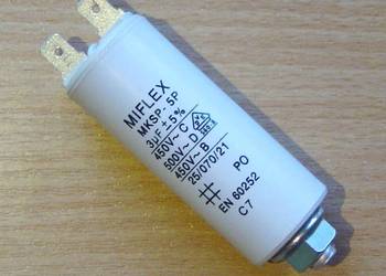 Kondensator rozruchowy 3,0µF MKSP-5 Miflex