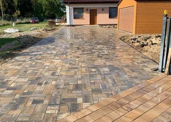 Układanie kostki brukowej Usługi brukarskie
