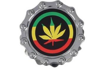 Srebrny Grinder Młynek do Suszu Tytoniu Ziół CBD Liść w Rasta Okręgach