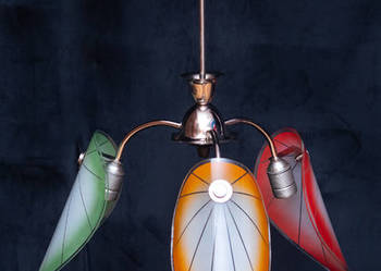 Żyrandol lata 60 New Look Pop-Art Mid-Century Vintage PRL