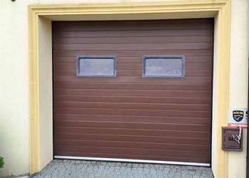 Brama garażowa segmentowa 2500x2250 [ 250x225] uzywana brązowa