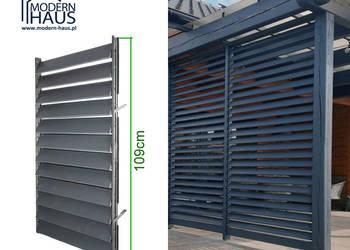 SYSTEM RUCHOME DESECZKI Stalowy 109cm ANTRACYT