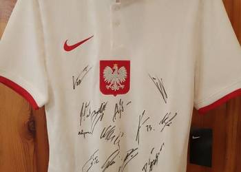 Koszulka Nike z autografami reprezentacji Polski