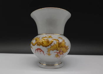 Porcelanowy wazon/wazonik Meißner Handmalerei motyw smoka
