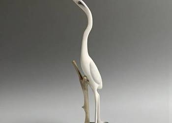 Czapla projektant Imre Demjén Aquincum Węgry lata 60-te wys. 30cm