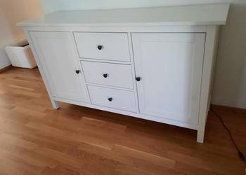 Komoda-kredens z drewna IKEA HEMNES - witryna - regał - konsolka