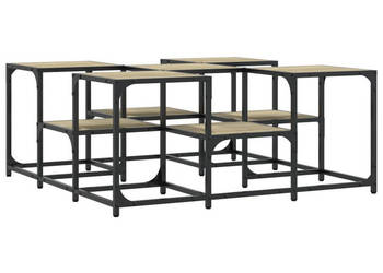 Stolik kawowy kolor dąb sonoma 91x91x40 cm WM-839074