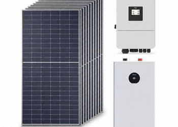 Zestaw fotowoltaiczny hybrydowy 9 kWp - falownik DEYE SG05LP3 8