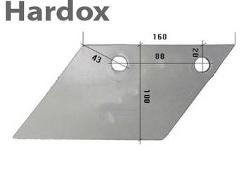 Lemiesz przedpłużka HARDOX 3363713/L części do pługa LEMKEN