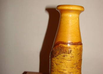 drewniany brzozowy wazon