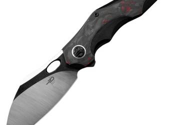 Nóż składany Bestech Nogard Black Titanium/Black Red Marblee Carbon Fiber,…