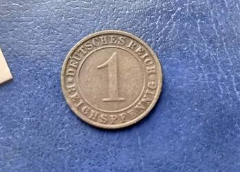 Stare monety 1 pfennig 1925 J Niemcy
