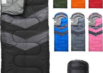 Śpiwór MalloMe 3-4 Sezonowy Lekki dla Dorosłych i Dzieci Camping, Turystyka