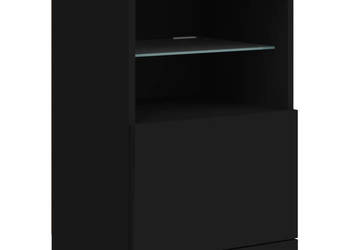 Szafka z oświetleniem LED czarna 41x37x67 cm WM-836680