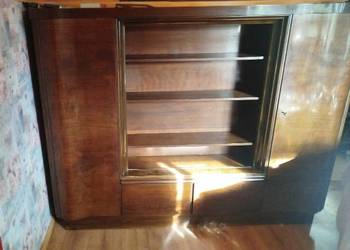 Witryna dębowa art deco antyk
