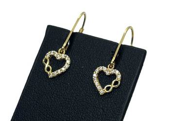 Złote Kolczyki pr 585 1,26g